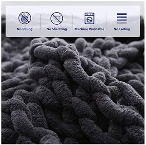 100% Cotton Frazadas Tejidas Lớn Đan Mộc Mạc Trang Trí Nội Thất Bộ Đồ Giường Nặng <span class=keywords><strong>Bohemian</strong></span> Ném Chăn - Product Image 3