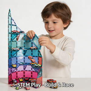 Blocs <span class=keywords><strong>de</strong></span> <span class=keywords><strong>construction</strong></span> magnétiques pour garage <span class=keywords><strong>de</strong></span> stationnement avec voitures, jouet éducatif STEM DIY, ensemble <span class=keywords><strong>de</strong></span> <span class=keywords><strong>construction</strong></span> <span class=keywords><strong>de</strong></span> 7,5 cm, vente en gros <span class=keywords><strong>de</strong></span> jouets en vrac - Product Image 2