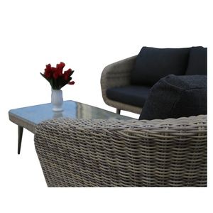 Elegante Set <span class=keywords><strong>da</strong></span> <span class=keywords><strong>Giardino</strong></span> Moderno in Rattan Sintetico <span class=keywords><strong>Bianco</strong></span> con Telaio in Alluminio, Resistente alle Intemperie, Divano per Esterni - Product Image 6