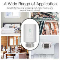 Vanne thermostatique intelligente programmable Tuya ZigBee3.0 pour radiateur, contrôleur de température avec commande vocale Alexa