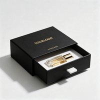 Boîte en papier rigide avec tiroir coulissant personnalisé pour échantillons de parfum, boîte à parfum
