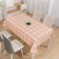 Nappe jetable en tissu gingham orange soyeux et lisse RNPT pour restaurant, nappe rectangulaire