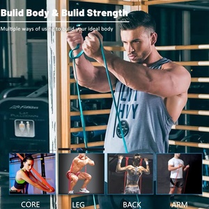 Ensemble de bandes de résistance Premium Bellewins 5-125LB pour l'entraînement du corps entier, la musculation, la récupération après blessure, la salle de sport à domicile - Product Image 2
