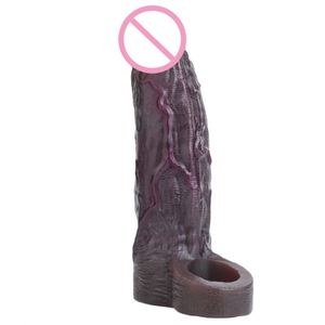 Factory Direct Penis Sleeve Supplier Reusable Silicone Male Enhancement Sleeve for Men - Product Image 3