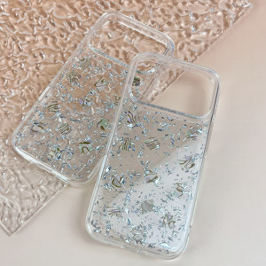 Long Lanh Trang Trí Trường Hợp Điện Thoại Rõ Ràng Kết Cấu Vỏ Cho <span class=keywords><strong>Iphone</strong></span> 17 Pro Max 16 Pro Max 15 14 13 12 11 XR XS Tùy Chỉnh Thiết Kế Bền - Product Image 2