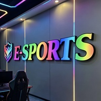 Letrero LED Programable Personalizado, Letrero RGB con Control Inteligente por Aplicación, Letrero de Acrílico 3D con Logotipo para Negocios, Letrero Publicitario para Tiendas