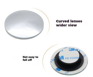 <b>Car</b> Rear View <b>Mirrors</b> Wide View Angle <b>Mirror</b> Round HD Glass Convex <b>Mirror</b> Adjustable with Frame for <b>Cars</b> SUV Trucks - Product Image 4