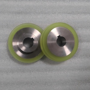 Keilnut antriebsrad aus Aluminium legierung Polyurethan Nicht angetriebene Rollen rollen - Product Image 4