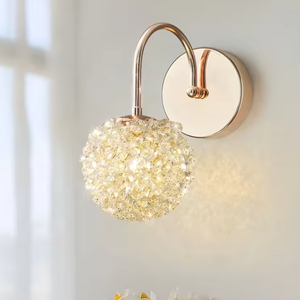 New Design Corridor Background Fancy Luxury High-end Medieval Crystal Wall <b>Sconce</b> <b>Light</b> Lamp Living Room - Product Image 4