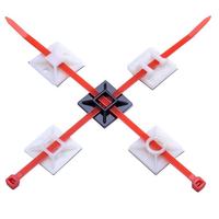 Prix usine support de cravate soutenu support en plastique auto-adhésif supports de montage de cravate Zip Base supports d'attache de câble en Nylon auto-adhésif