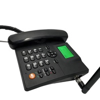 Téléphone à double carte SIM 2G GSM sans fil de bureau avec prise en charge de la radio FM et des SMS