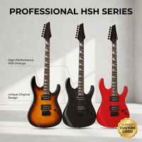 Vente Chaude Flying V Guitare Électrique Haute Qualité En Gros Usine Vente Directe Guitare Électrique HSH Accepter OEM ODM Logo