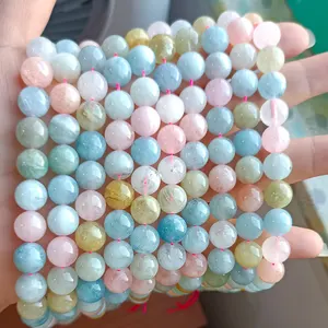 4mm echtes Naturstein Perlen Stretch Edelstein Heil kristall Armband für Frauen Männer Schmuck Geschenk