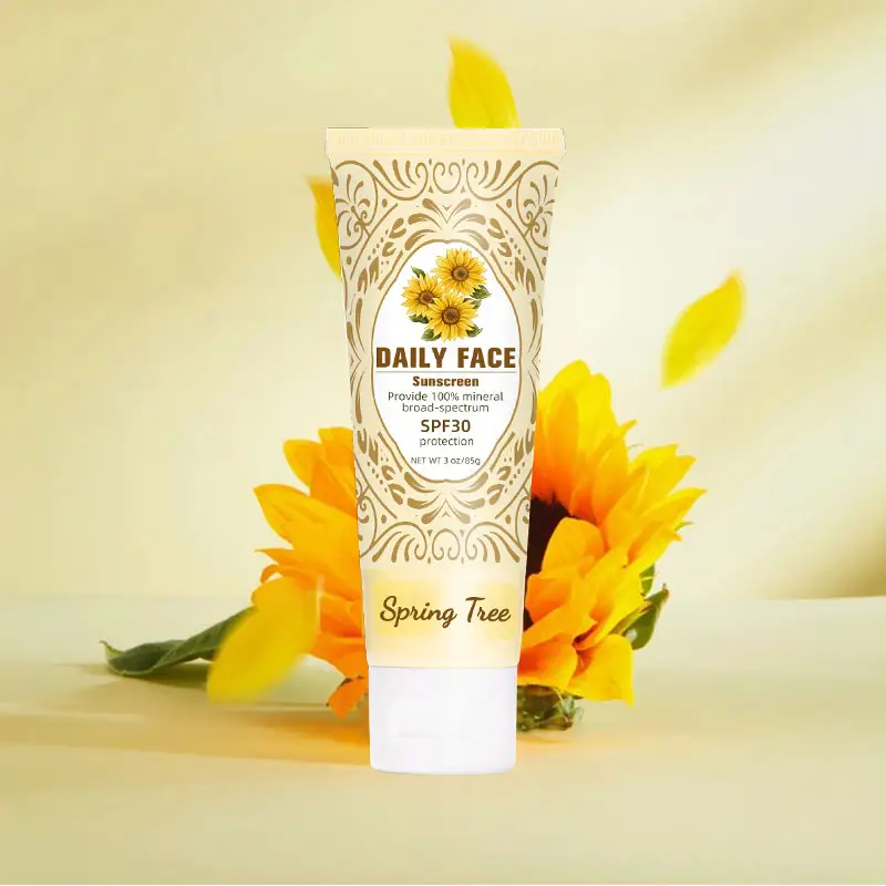 Aloe Soothing Sun Cream SPF50+ PA+++ Lightweight Daily Sunblock Natural Aloe Leaf Extract Hydrating Sunscreen