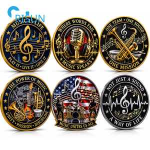 Monete Commemorative Personalizzate per Musicisti, Strumenti Musicali, Band, Esibizioni Musicali, Souvenir Musicali, Monete Commemorative Personalizzate per Sfide Musicali - Product Image 4