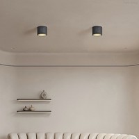 Plafonnier LED moderne en fer, lumière blanche froide, tube E27, couvercle en acrylique, télécommande, IP33, pour maison, bureau, salon, hall d'entrée, balcon