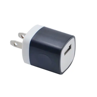 Téléphone portable 5V 1A 5W Single Port Cube Travel USB Charger Adapter US Plug USB Wall Charger Block pour téléphones