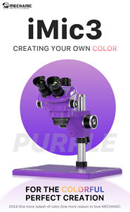 IMic3 三眼実体顕微鏡 7X-50X ズーム HD 光学レンズ フルメタルボディ 携帯電話修理 生物観察用 - Product Image 6