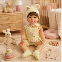22 Zoll (55 cm) Reborn-Babypuppe, weicher Stoffkörper, Vinyl, realistische Simulations-Babypuppe, Kinderspielzeug & Sammlerstück