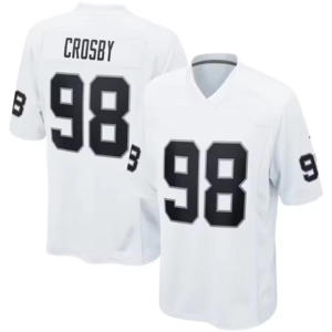 เสื้อฟุตบอลเย็บคุณภาพสูงสำหรับผู้ชาย ลาสเวกัส 4 เดเร็ก คาร์ 98 แม็กซ์ ครอสบี 28 จอช จาค็อบส์ 34 โบ แจ็คสัน 17 ดาวันเต้ อดัมส์ - Product Image 3