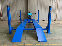 Elevador de Tijera Hidráulico de Doble Cilindro de 4 Postes con Entrega Directa de Fábrica a Bajo Precio, Capacidad de 4000 kg, Máquina Opcional de Alineación de Ruedas 3D