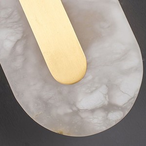 Modern Minimalist Marble <b>Wall</b> Lamp Led <b>Light</b> Source E27 <b>Switch</b> Control For Living Room Bedroom Hotel Decor - Product Image 3