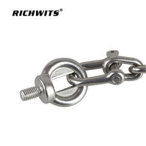 Boulons à œil pivotant en acier inoxydable 304, anneaux de levage anti-pincement pour matériel de terrain de jeu, anneaux de levage avec vis à œil pivotant - Product Image 2