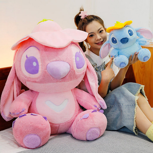 Peluche de Stitch, <span class=keywords><strong>Lilo</strong></span> & Stitch, Angel, Juguete de Peluche Adorable, Regalo de Cumpleaños, Peluche de Anime Súper Suave, Alivio del Estrés, Personalizado, Directo de Fábrica, Muñeco - Product Image 2