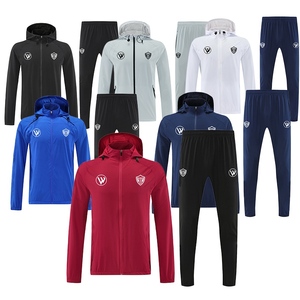 Giacca da <span class=keywords><strong>Calcio</strong></span> Antivento Traspirante ad Asciugatura Rapida con Zip Integrale e Cappuccio, <span class=keywords><strong>Abbigliamento</strong></span> <span class=keywords><strong>Sportivo</strong></span> per Uomo - Product Image 4