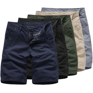 Venta al por mayor 100% de algodón de los hombres chinos pantalones cortos de carga de estilo de la calle de alta patrón sólido antiarrugas y respetuoso del medio ambiente de la moda - Product Image 6