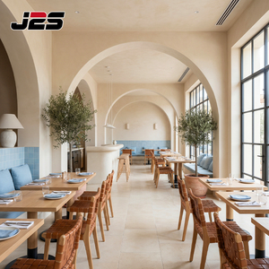 Juego <span class=keywords><strong>de</strong></span> Mesa y Sillas <span class=keywords><strong>de</strong></span> Ratán Tejido para Restaurante Moderno, Diseño Comercial Personalizado J2S para Hotel - Product Image 4