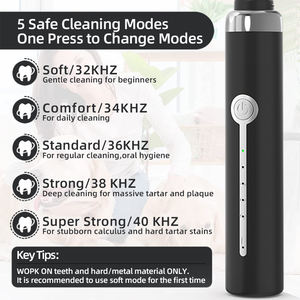 पोर्टेबल पालतू दांत क्लीनर किट मशीन डेंटल इलेक्ट्रिक होम पट्टिका हटाने सोनिक अल्ट्रासोनिक कैलकुलेटर - Product Image 3
