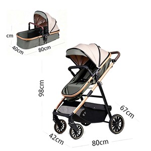 Carrello alto per <span class=keywords><strong>passeggino</strong></span> doppio pieghevole automatico 3 in 1 per genitori impegnati - Product Image 6