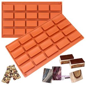 Khuôn Xà Phòng <span class=keywords><strong>Silicone</strong></span> Bền 20 Khoang Khuôn Xà Phòng Làm Bánh Sô Cô La Thủ Công Hình Chữ Nhật Dụng Cụ Làm Bánh - Product Image 3