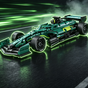 Kit <span class=keywords><strong>de</strong></span> Bloques <span class=keywords><strong>de</strong></span> Construcción <span class=keywords><strong>de</strong></span> Coche <span class=keywords><strong>de</strong></span> Carreras <span class=keywords><strong>de</strong></span> Fórmula Verde a Escala <span class=keywords><strong>1</strong></span>:14 con Función <span class=keywords><strong>de</strong></span> Retroceso, Modelo <span class=keywords><strong>de</strong></span> Vehículo Deportivo DIY, Juguete Coleccionable <span class=keywords><strong>para</strong></span> Exhibición en Casa - Product Image 5
