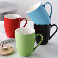 Tasses à café en céramique bistro avec logo personnalisé imprimé, gravure au laser, décalcomanie, couleur noire et blanche, finition mate et brillante