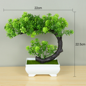 Plantas Artificiales de Plástico, Bonsái, Árbol Pequeño en Maceta, Planta en Maceta, Flor, Decoración para el Hogar, Mesa, Jardín, Adornos - Product Image 3