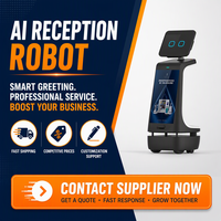 Robot d'affichage publicitaire commercial autonome, robot d'accueil IA à mouvement autonome, écran tactile, guide vocal pour les expositions, le commerce de détail et l'hôtellerie
