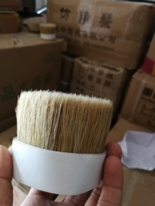 แปรงทาสีขนสังเคราะห์ผสมขนหมูป่าธรรมชาติ Alead <span class=keywords><strong>Hybrid</strong></span> ได้รับการรับรอง PAHS ROHS ปรับแต่งสีได้ ขนาด 44 มม. 75 มม. ปลายเรียว - Product Image 6