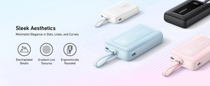 <span class=keywords><strong>Batterie</strong></span> externe Anker Zolo 20000mAh 30W avec USB-C intégré et câble de charge rapide, affichage numérique pour iPhone Android, idéale pour les voyages - Product Image 3