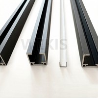 Système de porte coulissante invisible pour bus, 1,2 m, rail en acier, vis, cuisine extérieure, chambre, durable, insonorisé, porte plate