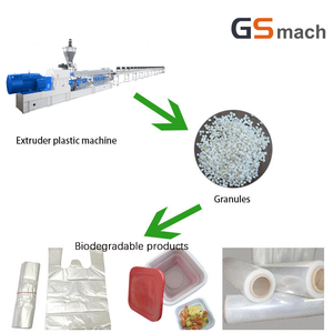 Máquina para Fabricar Gránulos de Plástico 100% Biodegradables, Maquinaria de Granulación <span class=keywords><strong>Modificada</strong></span> para Maíz/Yuca para Pellets de Bioplástico - Product Image 2