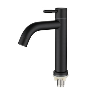 Rubinetto per <span class=keywords><strong>lavabo</strong></span> in acciaio inossidabile all'ingrosso, montaggio su piano, acqua fredda, monocomando, per bagno - Product Image 1