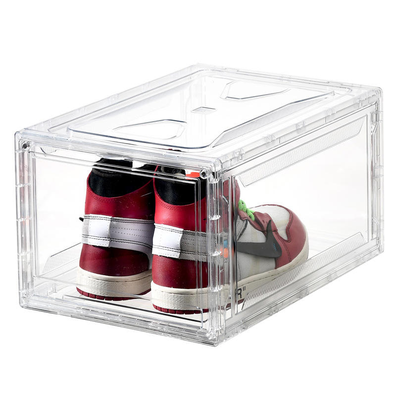 Wholesale Clear Plastic Sneaker Stackable Shoe Storage Boxes