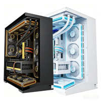 The Cheapest DIY Affordable Ryzen 5 5500 Gaming PC GTX1060 6GB RGB Desktop Computer 512GB NVMe SSD Panoramic Glass Case
