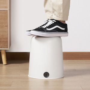 He Dou C Trash Can 12L <b>Large</b> Capacity Cylindrical Indoor Waste <b>Bin</b> For Living Room Kitchen Bathroom Household Use - Product Image 2
