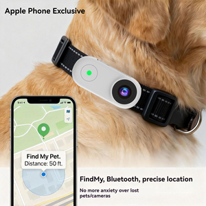 Caméra Intelligente pour Animaux de Compagnie avec la Dernière Technologie Intégrée Find My, Vidéo POV 1080P, <span class=keywords><strong>Mini</strong></span> Caméra de Suivi pour Chien et Chat avec Lanière Magnétique pour la Sécurité des Animaux - Product Image 1