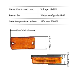 Luces traseras de señalización de emergencia para camiones HNY-T06, accesorios de alarma para vehículos de ingeniería, luces de señalización de giro HNY - Product Image 5