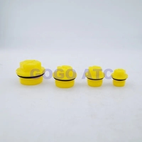 BSPP 1/8 1/2 3/4 1-1/4 Bouchon d'étanchéité en plastique Trou Valve de pompe hydraulique Bouchon en plastique avec joint torique Bouchon à filetage transversal hexagonal extérieur