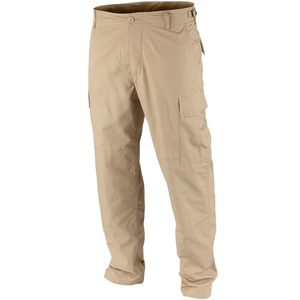 Pantalon cargo pour homme en coton couleur kaki, avec poches latérales, taille mi-haute, fermeture à bouton avec logo, imprimé numérique, vintage, imperméable - Product Image 1